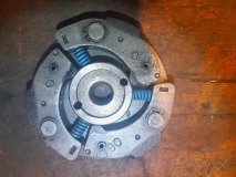Puch Maxi 3 klauws koppeling blauwe veren #2