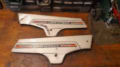 Tomos zilvergrijze kappenset metaal