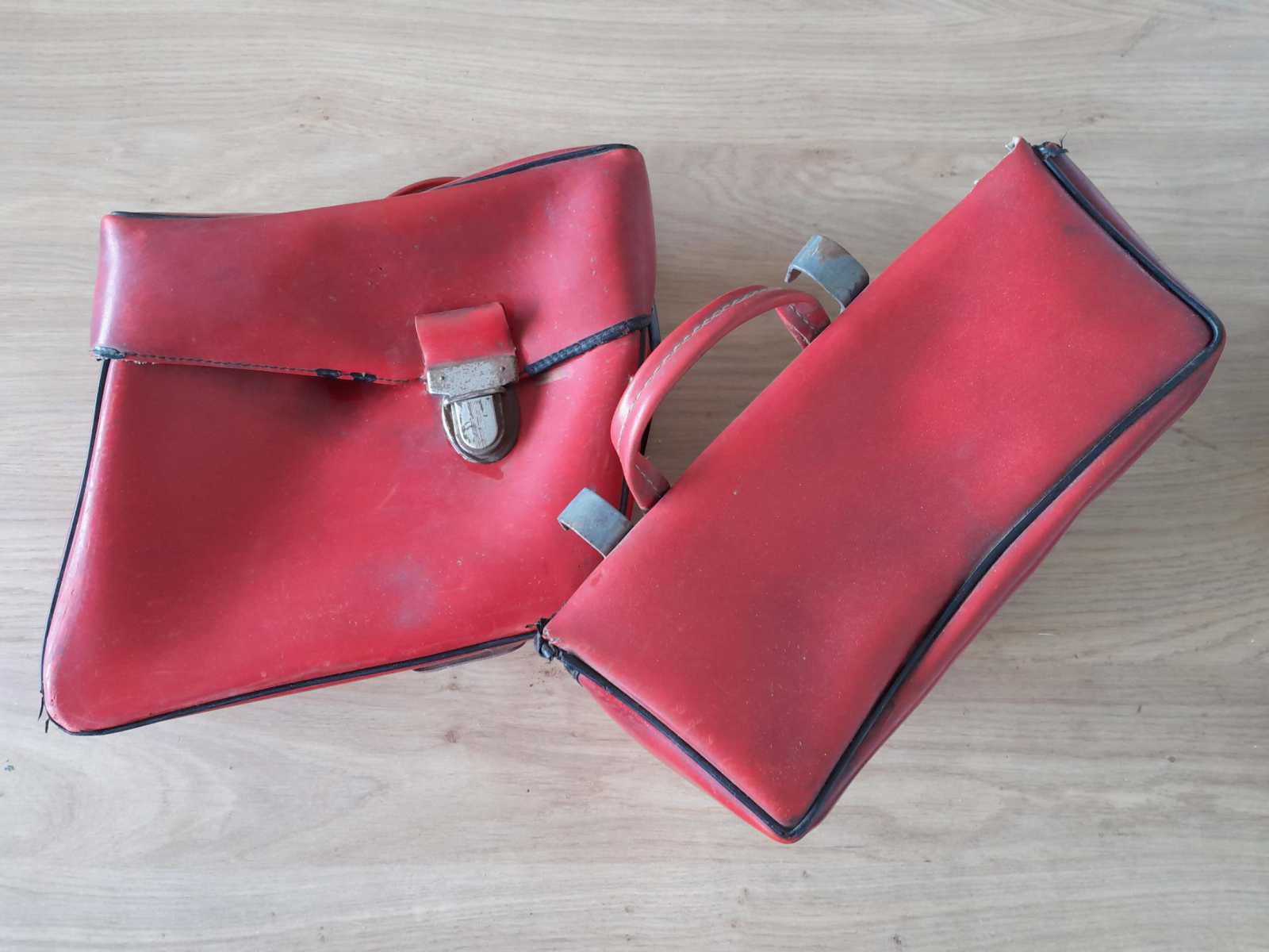 *VERKOCHT* Antieke bagagetas set