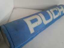 Puch Maxi stuurrol blauw met groene belijning
