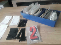 Cross Stickers 0-9 cijfers jaren 80-90