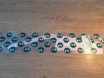 Puch Maxi-S originele achterkant stickerset rood