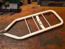 Puch Maxi originele bagagedrager wit heel netjes