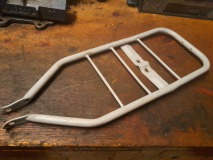 Puch Maxi originele bagagedrager wit netjes