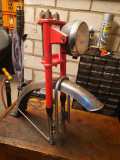 Puch Maxi complete voorvork met spatbord en lamp rood