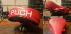 Puch Maxi Steyr origineel rood zadel *opknapper*