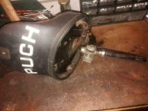 Puch Maxi zadel met verhoging achterkant