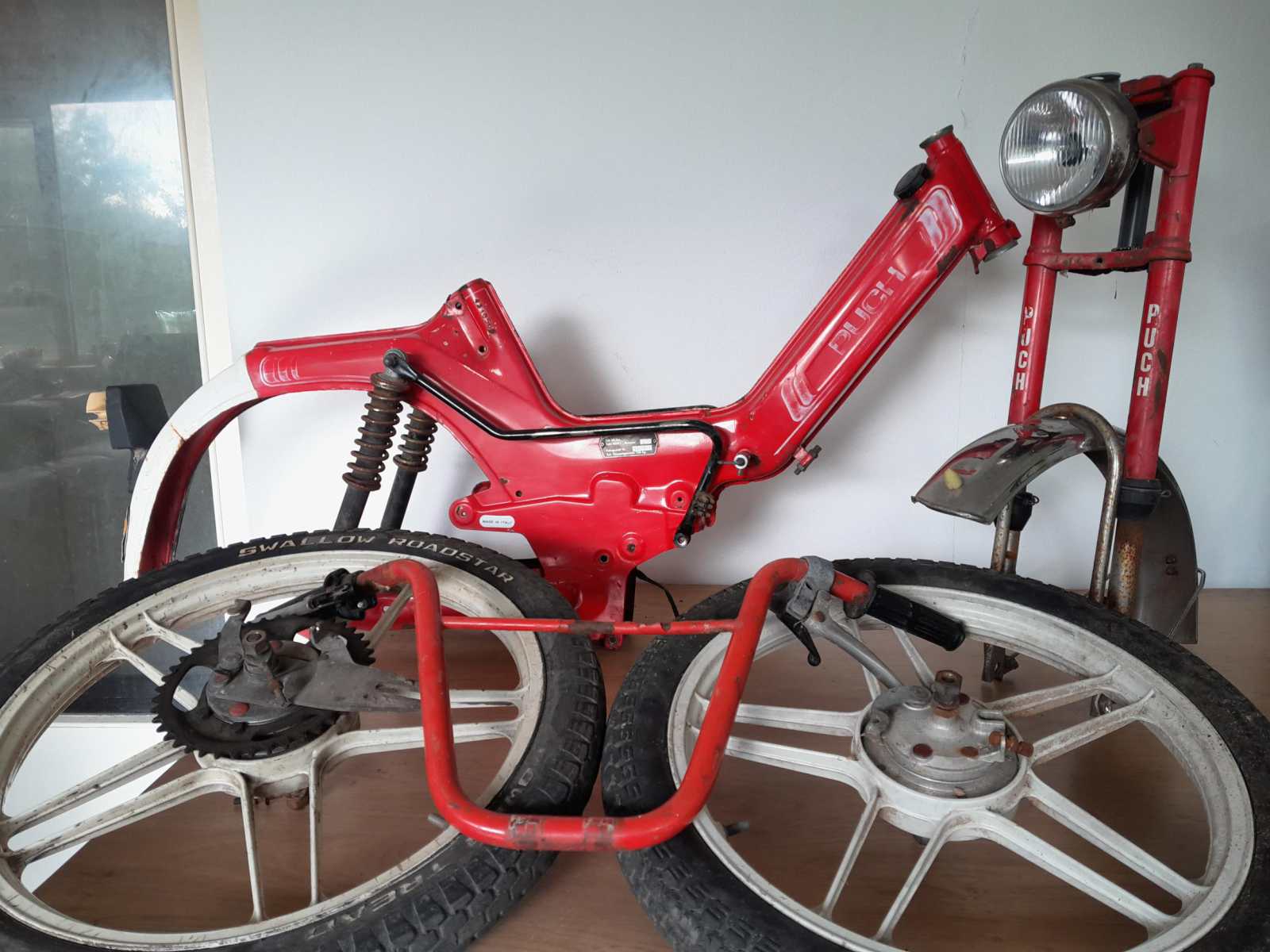 *In opbouw* Puch Rider Macho set