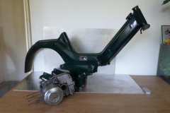 Puch Maxi Steyr-Daimler frame Brits race-groen