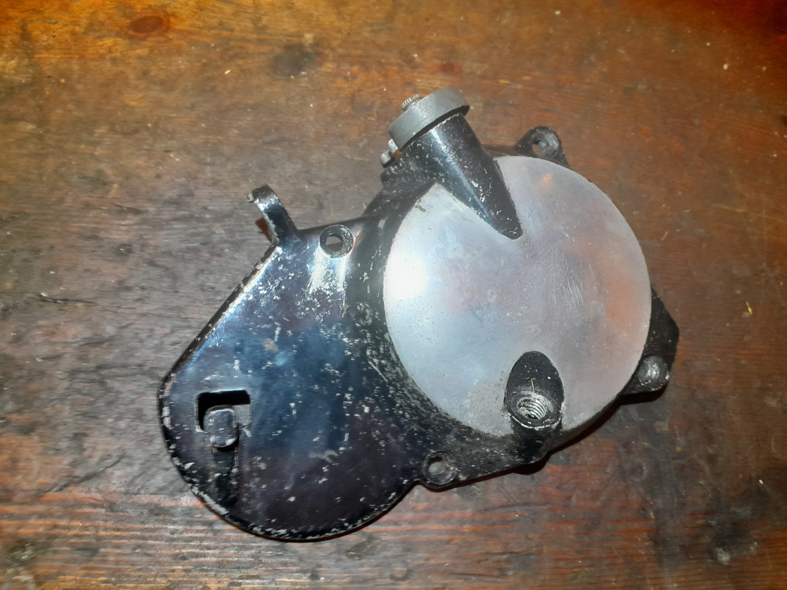 Puch Maxi koppelingdeksel zwart/chroom