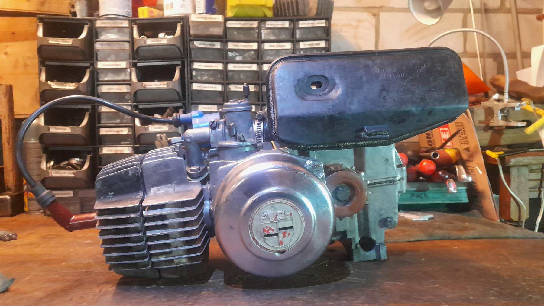 * VERKOCHT * Puch Maxi 4 gelagerd blok met elek. ontsteking Plug & Play