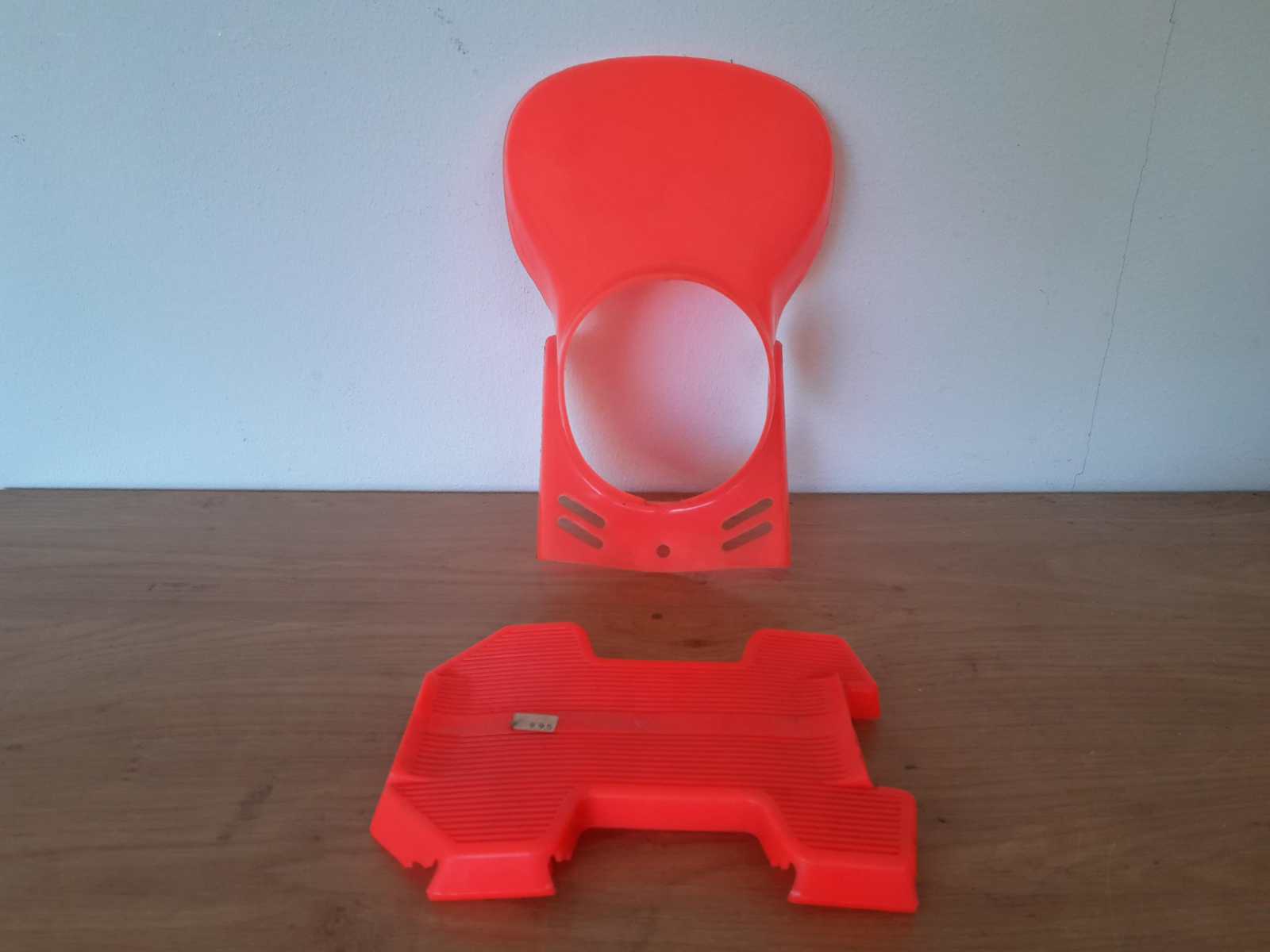 Puch Maxi koplamp spoiler combi  Roze / Fluorescerend NOS