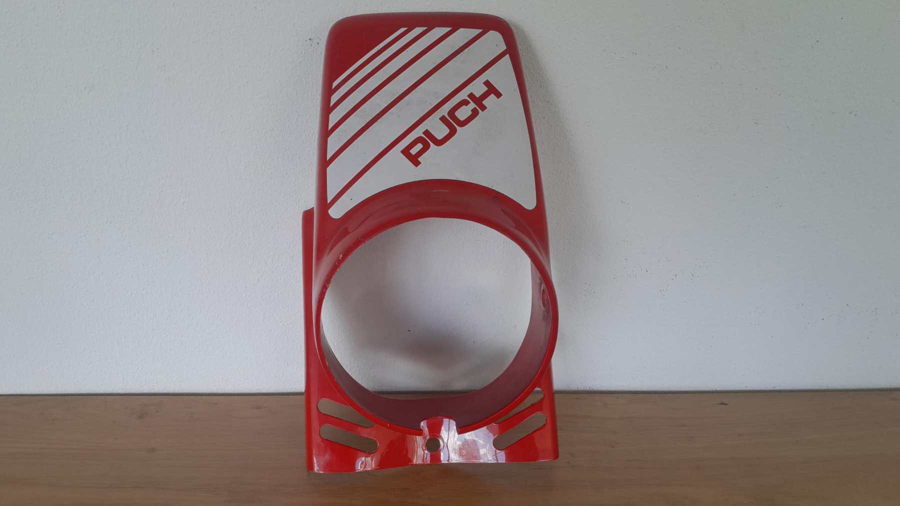 NOS Puch Macho originele koplampspoiler ROOD 1985
