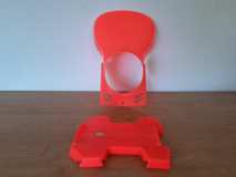 Puch Maxi koplamp spoiler combi  Roze / Fluorescerend NOS
