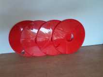 NOS wielplaten complete set rood