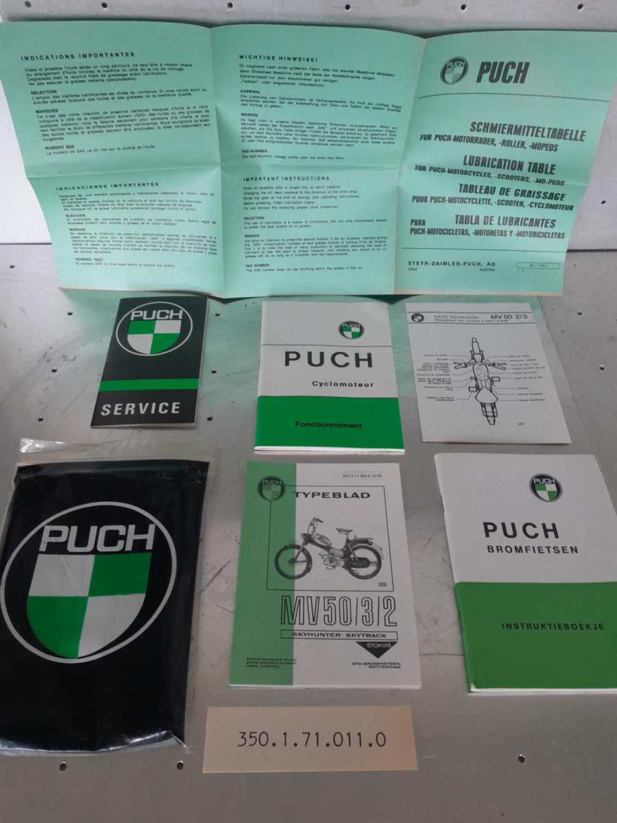 Puch MV Skyhunter / Skytrack compleet NOS pakket handleiding