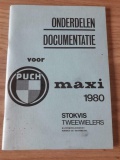 Puch Maxi Stokvis uitgave Onderdelen documentatie