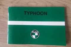 Puch Typhoon instrucktieboekje / handleiding in nieuwstaat