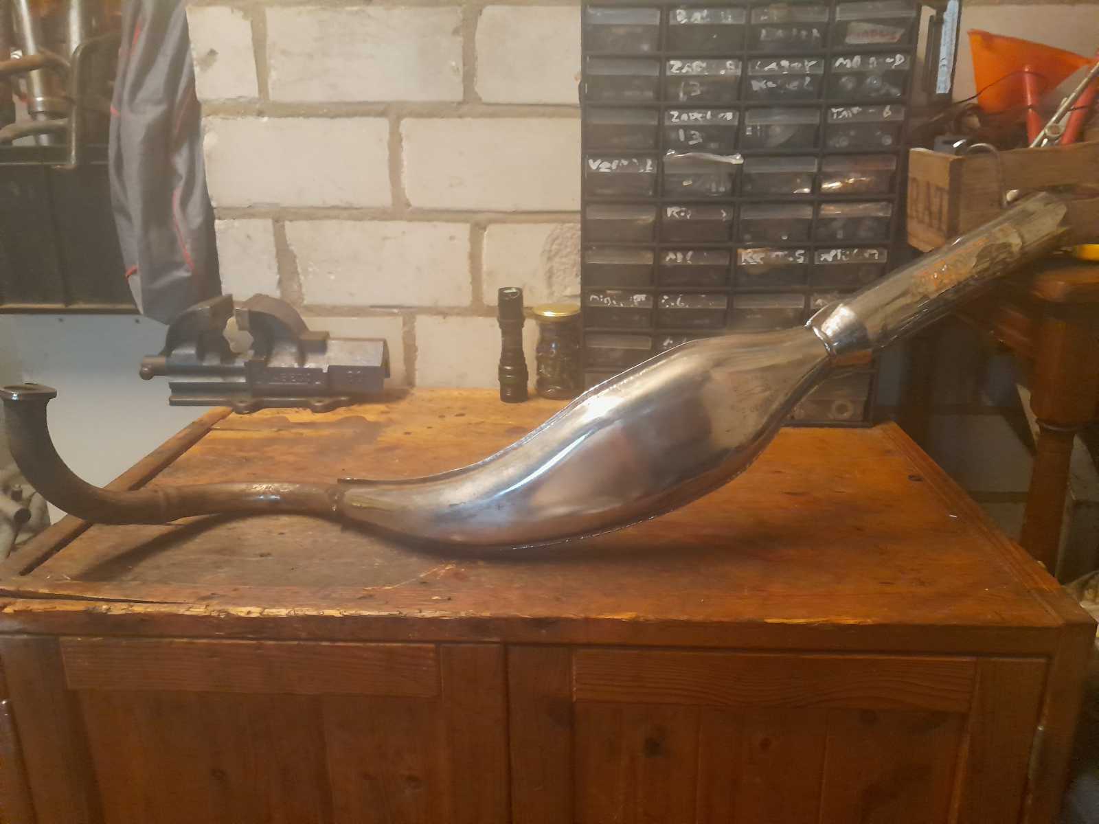 Originele Bos uitlaat chroom