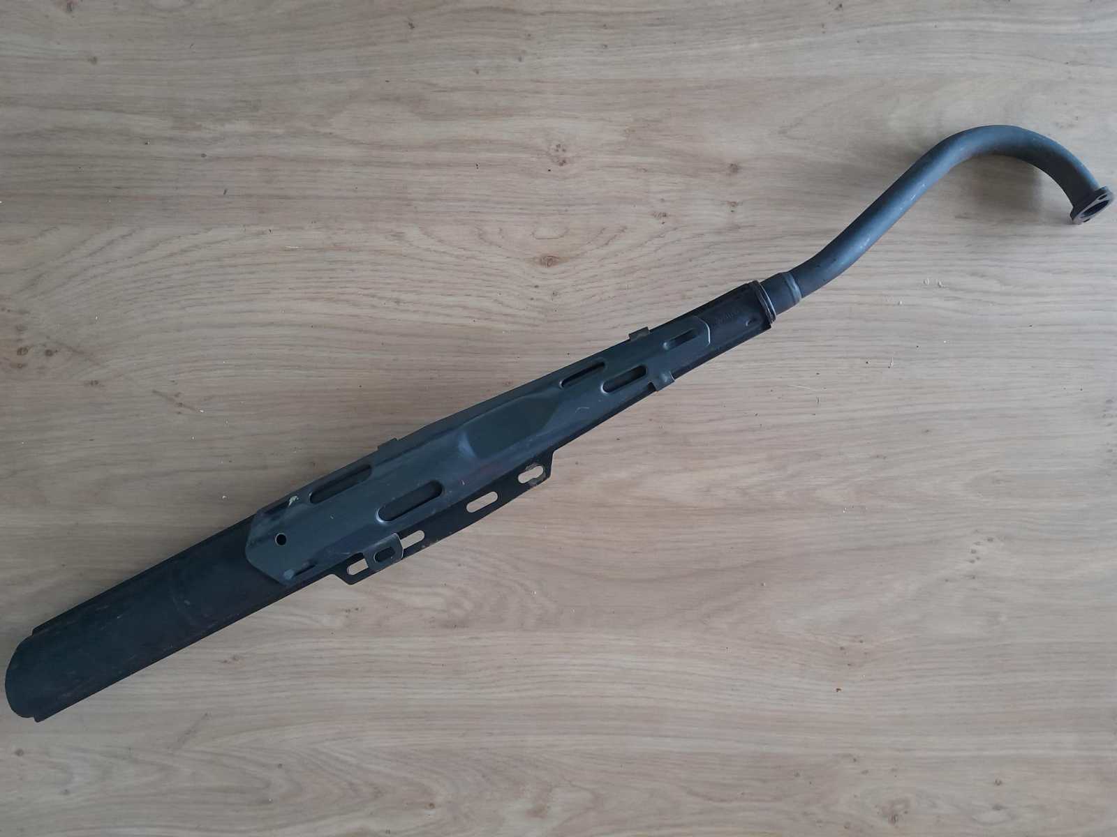 * VERKOCHT* Puch Maxi originele zwarte uitlaat met hitteschild