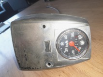 *VERKOCHT* Puch Maxi Hexagon koplamp origineel met teller en kabel