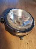 Puch Maxi-S koplamp zwart met chromen rand
