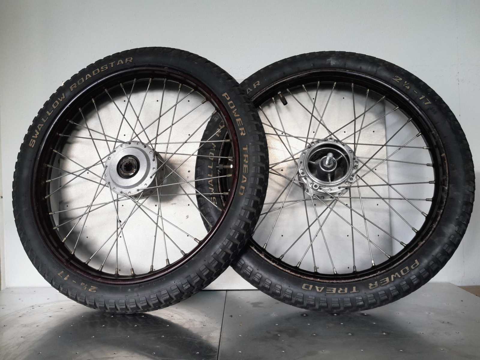 *VERKOCHT* Puch Maxi nostalgie maroon bruine wielenset