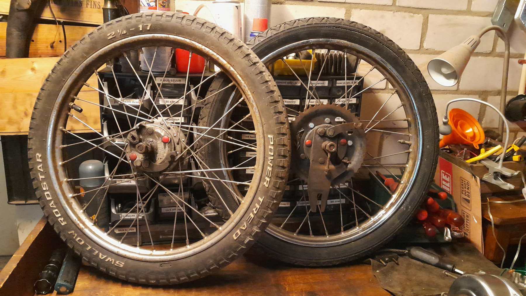 Puch Maxi spaakwielenset Plug & Play