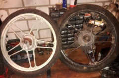 Puch Maxi /P1  .17 inch wielenset compleet