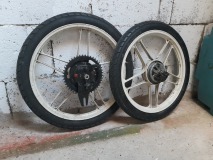Puch Maxi sterwiel set wit