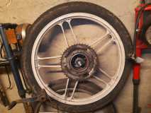 Puch Maxi origineel wit achtersterwiel 17 inch