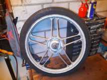 Puch Maxi 17 inch ster voorwiel lichtgrijs