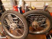 *VERKOCHT*Puch Maxi 2 originele spaak voorwielen