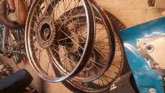 Originele Puch Maxi Radaelli 17 inch spaakwielenset